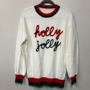 Holly Jolly Women's White Sweater